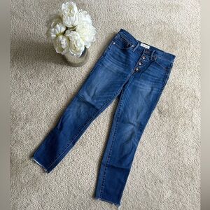 Madewell 10” High Rise Skinny Crop Jeans